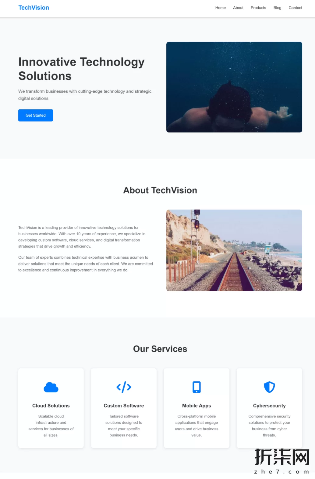 海外电商跨境科技企业网站模板